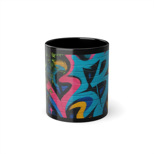 Urban Jungle Vibes - Black Coffee Cup, 11oz