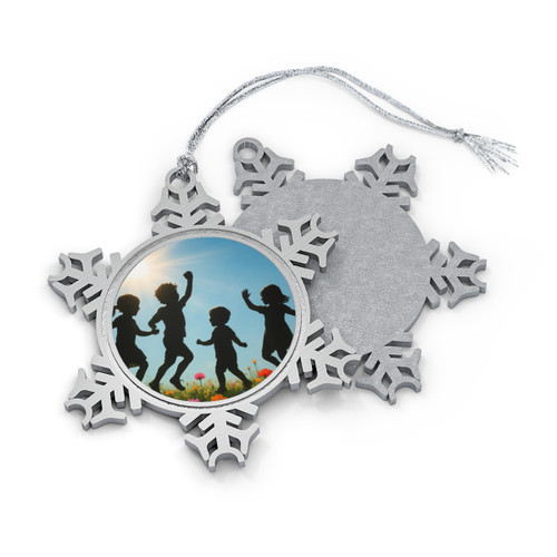 Chasing Sunbeams - Pewter Snowflake Ornament