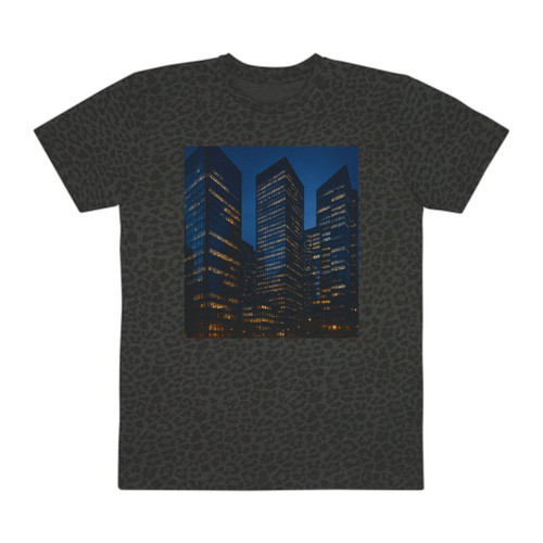 Glass Towers at Twilight - Men's Fine Jersey Tee