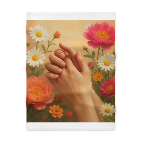 Heartfelt Connections - Soft Fleece Baby Blanket