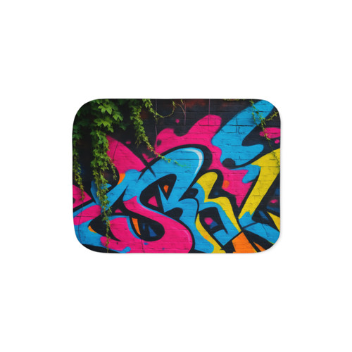 Urban Jungle Vibes - Sherpa Blanket, Two Colors