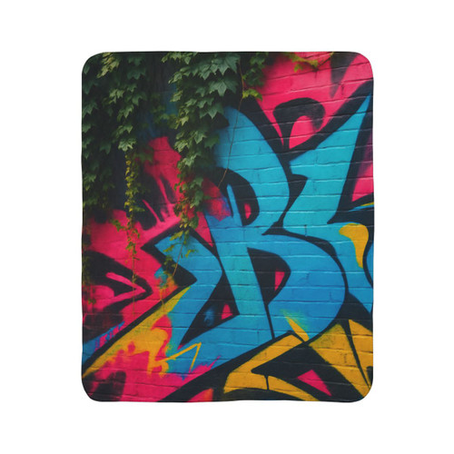 Urban Jungle Vibes - Fleece Sherpa Blanket