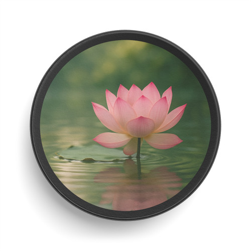 Tranquil Lotus - Hockey Puck