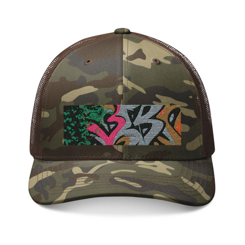 Urban Jungle Vibes - Camouflage Trucker Hat (Embroidery)
