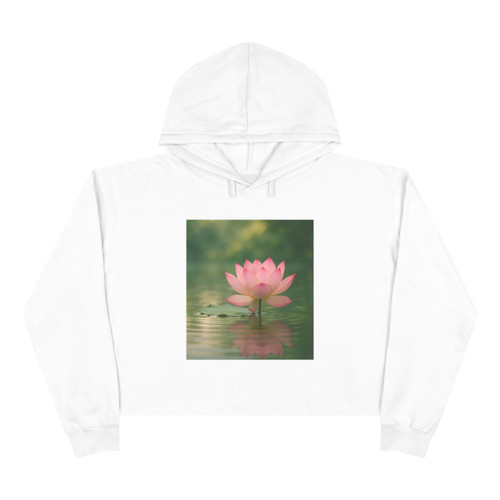 Tranquil Lotus - Crop Hoodie