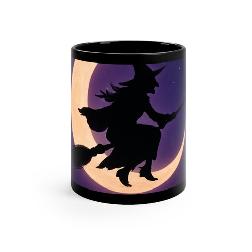 Witching Hour Magic - Black Coffee Mug, 11oz
