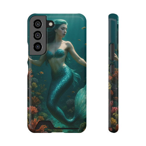Mystical Ocean Dance - Phone Case With Card Holder