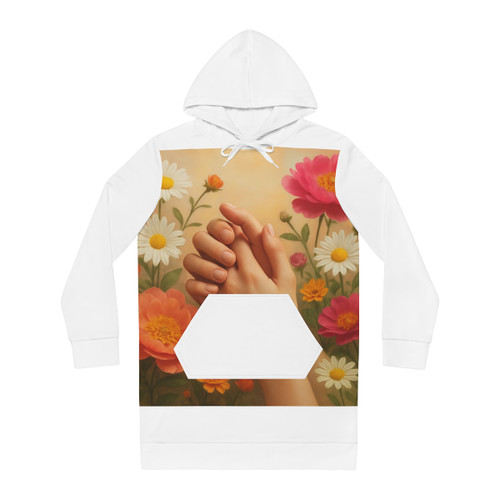 Heartfelt Connections - Women's Hoodie Dress (AOP) Heartfelt Connections - Women's Hoodie Dress (AOP)