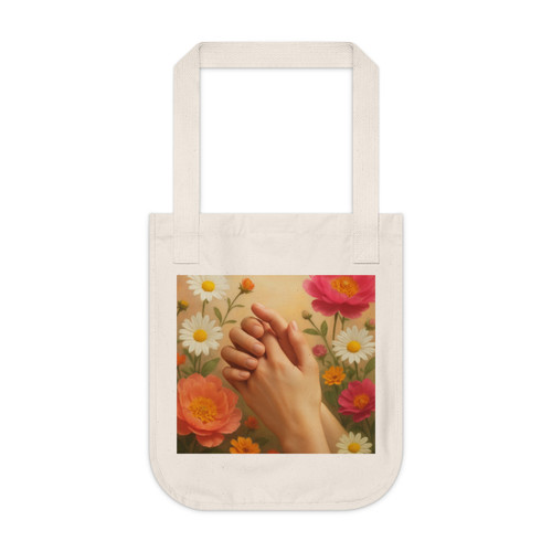 Heartfelt Connections - Organic Canvas Tote Bag Heartfelt Connections - Organic Canvas Tote Bag