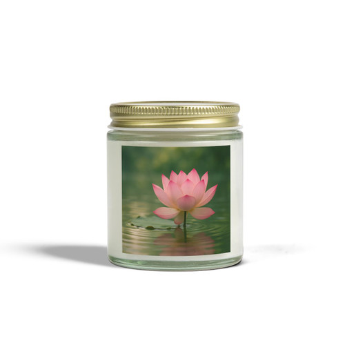 Tranquil Lotus - Scented Candles, Coconut Apricot Wax (4oz, 9oz)