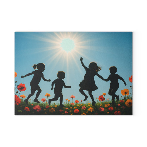 Chasing Sunbeams - Glass Cutting Board