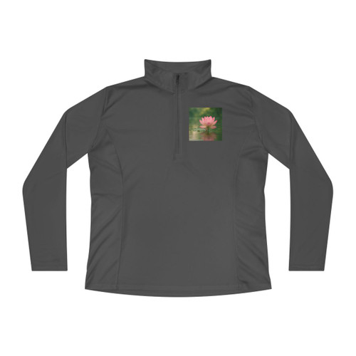 Tranquil Lotus - Ladies Quarter-Zip Pullover Tranquil Lotus - Ladies Quarter-Zip Pullover