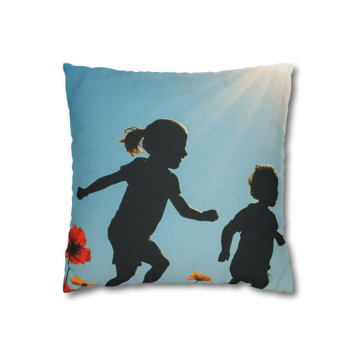 Chasing Sunbeams - Spun Polyester Square Pillowcase