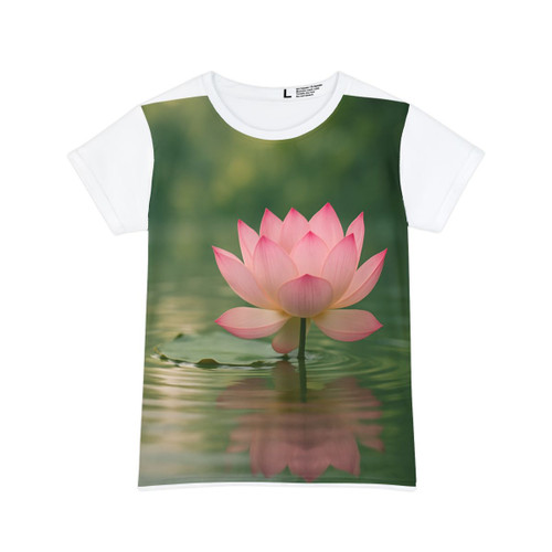 Tranquil Lotus - Women's Short Sleeve Shirt (AOP) Tranquil Lotus - Women's Short Sleeve Shirt (AOP)