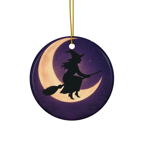 Witching Hour Magic - Decorative Ceramic Ornaments, Double-Sided (1pc, 3pcs, 5pcs, 10pcs)