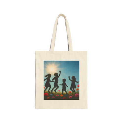 Chasing Sunbeams - Cotton Canvas Tote Bag Chasing Sunbeams - Cotton Canvas Tote Bag