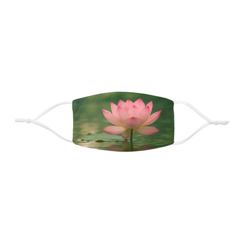 Tranquil Lotus - Snug-Fit Polyester Face Mask