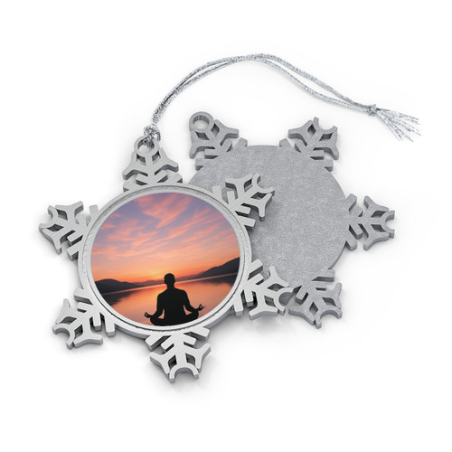 Serenity Within - Pewter Snowflake Ornament