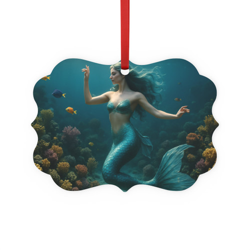 Mystical Ocean Dance - Metal Plaque Ornament
