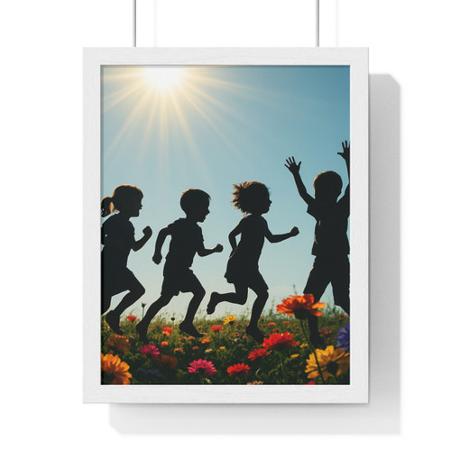 Chasing Sunbeams - Vertical Framed Poster