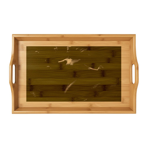 Mystical Ocean Dance - Bamboo Serving Tray (Engraving)