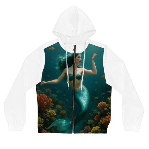 Mystical Ocean Dance - Women’s Full-Zip Hoodie (AOP)