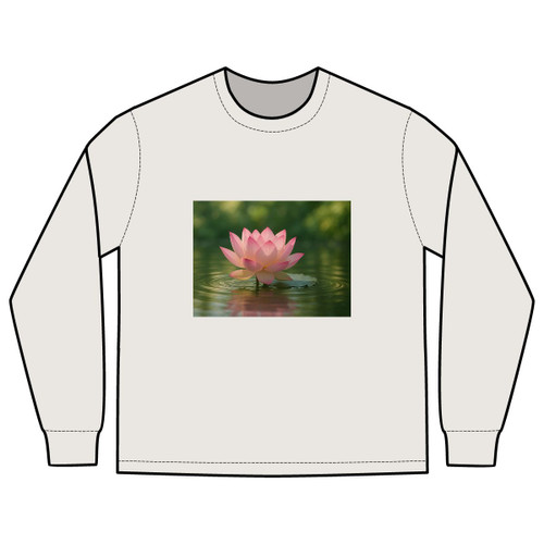 Tranquil Lotus - Men's Heavy Faded Long Sleeve Tee