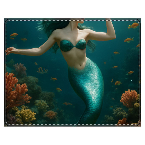 Mystical Ocean Dance - PU Leather Mouse Mat