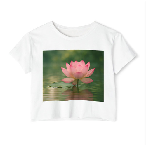 Tranquil Lotus - Women's Festival Crop Top