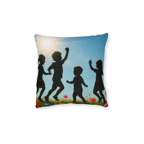 Chasing Sunbeams - Square Pillow - Pink Back