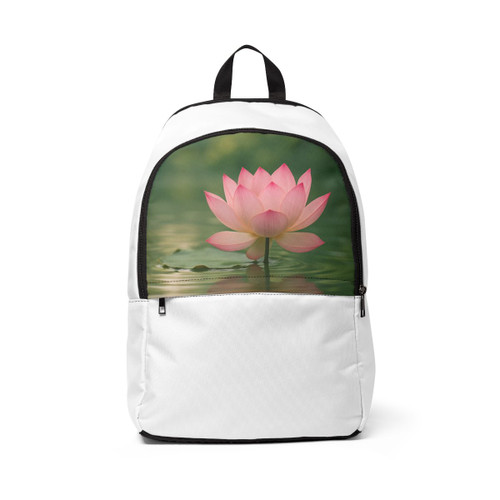 Tranquil Lotus - Unisex Fabric Backpack Tranquil Lotus - Unisex Fabric Backpack