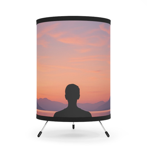 Serenity Within - Tripod Lamp with High-Res Printed Shade, US\CA plug