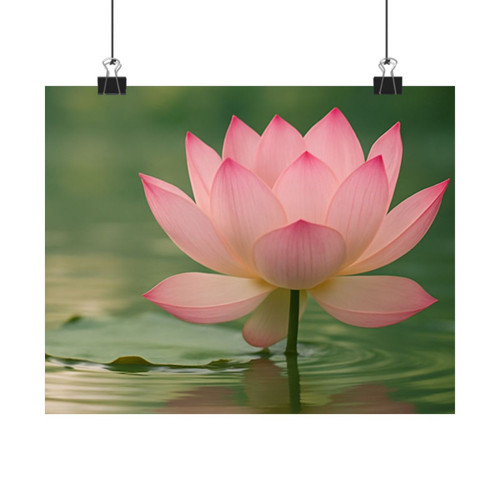 Tranquil Lotus - Matte Horizontal Posters