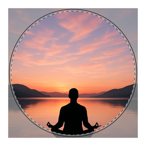 Serenity Within - PU Leather Mouse Mat