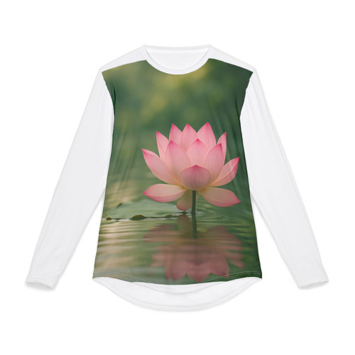 Tranquil Lotus - Men's UV Protection Long Sleeve Shirt (AOP) Tranquil Lotus - Men's UV Protection Long Sleeve Shirt (AOP)