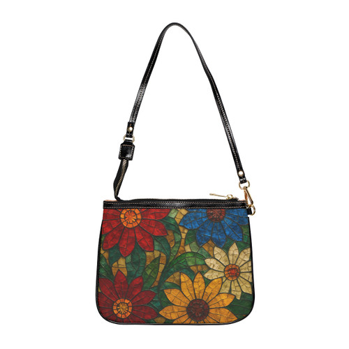 Nature's Mosaic Dance - Small Shoulder Bag