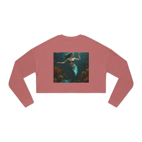 Mystical Ocean Dance - Women's Cropped Sweatshirt