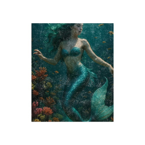 Mystical Ocean Dance - Crushed Velvet Blanket