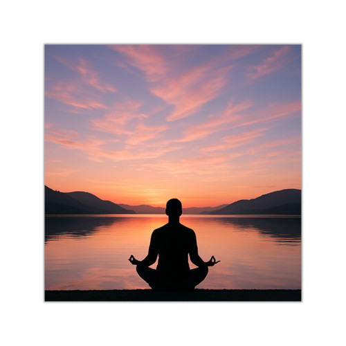 Serenity Within - Square Vinyl Stickers