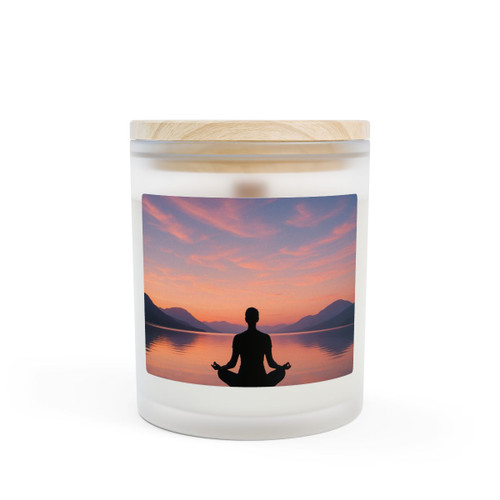 Serenity Within - Frosted Glass Candle, 11oz
