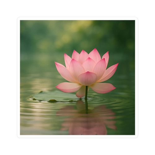 Tranquil Lotus - Vinyl Kiss-Cut Stickers