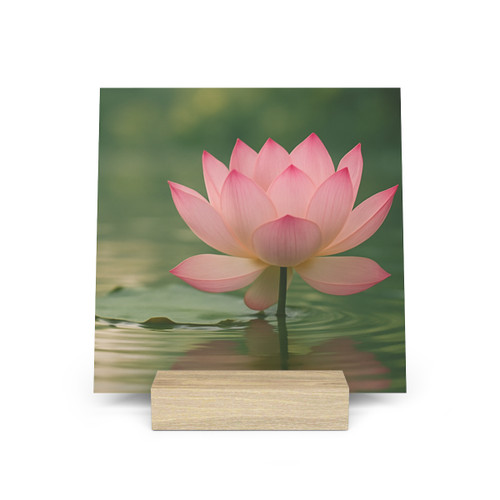 Tranquil Lotus - Gallery Board with Stand