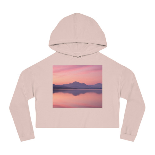 Calm Waters - Women’s Cropped Hooded Sweatshirt