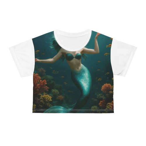 Mystical Ocean Dance - Crop Tee (AOP)