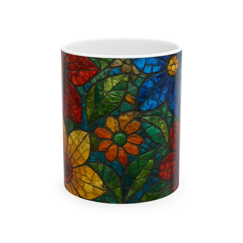 Nature's Mosaic Dance - Ceramic Mug, (11oz, 15oz)