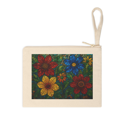 Nature's Mosaic Dance - Accessory Zipper Pouch