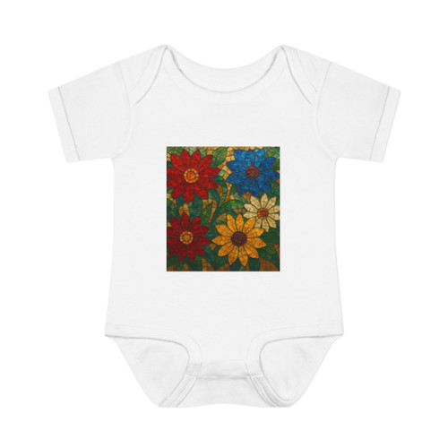 Nature's Mosaic Dance - Infant Baby Rib Bodysuit