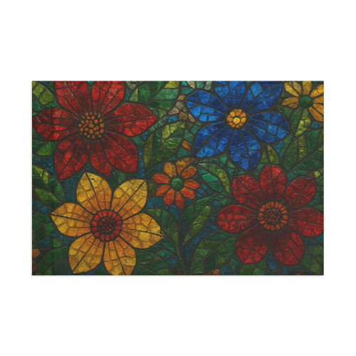 Nature's Mosaic Dance - Flag