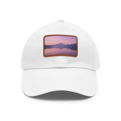 Calm Waters - Dad Hat with Leather Patch (Rectangle)
