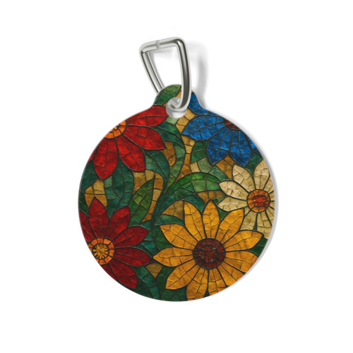 Nature's Mosaic Dance - Pet Tag